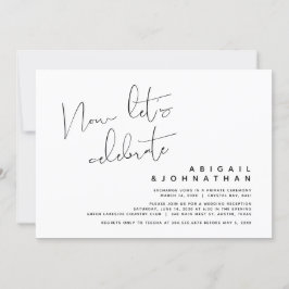 結婚の駆け落ち、さあ祝しよう 招待状