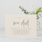 結婚の駆け落ち、yes 招待状 (スタンド正面)