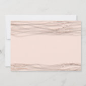 結婚の黒いバラ粉繊細な線鳥 招待状 (裏面)