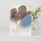 結婚の2モダンフォトオーバーレイエレガントシンプル 招待状 (スタンド正面)