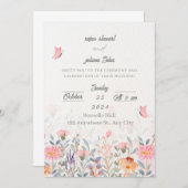 結婚の2025 招待状 (正面/裏面)