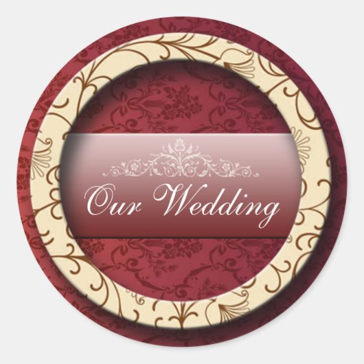 結婚の2 ラウンドシール (正面)