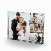 結婚の4枚のフォトコラージュのジグザグフォトストリップ フォトブロック (右)