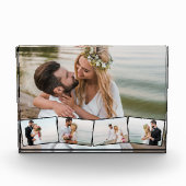 結婚の5フォトコラージグジグザグフォトストリップ フォトブロック (正面)