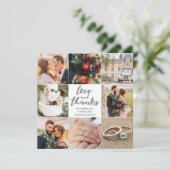 結婚の |ありがとうございます |8枚の写真 |フォトカード サンキューカード (スタンド正面)