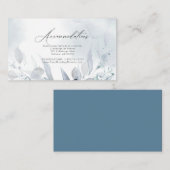 結婚の |ほこりっぽい水彩のアコモデーション エンクロージャーカード (正面/裏面)