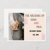 結婚の インビテーションポストカード (正面/裏面)