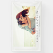 〜結婚の|エレガントモダン 横断幕 (縦)