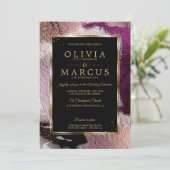 結婚の |カシス素晴らしプはっきりしたム抽象芸術 招待状 (スタンド正面)