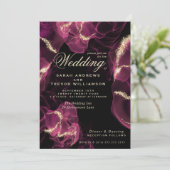 結婚の クリムゾンベリーアルコールインク 招待状 (スタンド正面)