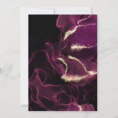 結婚の クリムゾンベリーアルコールインク 招待状 (裏面)