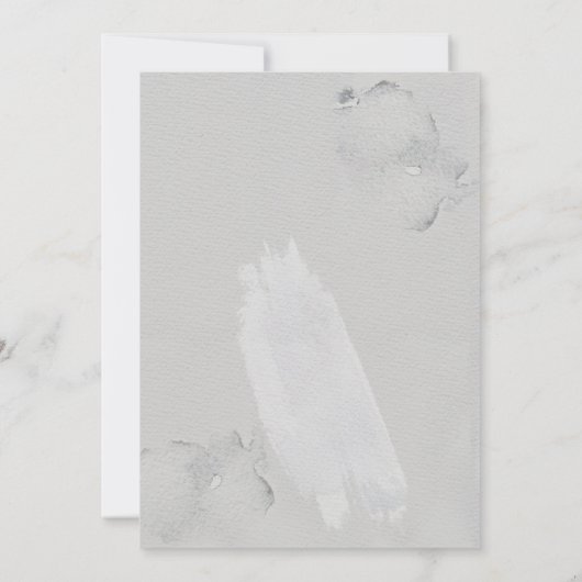 結婚の |クリーミーな夢のセドナクレイのアルコールインク 招待状 (裏面)