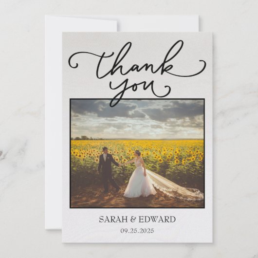 結婚の サンキューカード (正面)