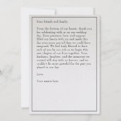 結婚の サンキューカード (裏面)