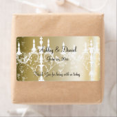 結婚の/シャンデリア&シャンパンウォーター/ワインラベル ラベル (インサイチュ)