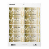 結婚の/シャンデリア&シャンパンウォーター/ワインラベル ラベル (フルシート)