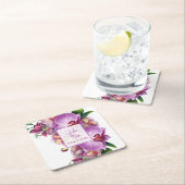 結婚の スクエアペーパーコースター (インサイチュ)