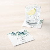 結婚の スクエアペーパーコースター (インサイチュ)