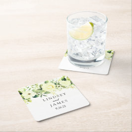 結婚の スクエアペーパーコースター