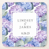 結婚の スクエアペーパーコースター (正面)