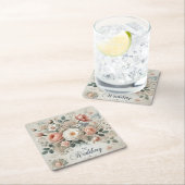 結婚の スクエアペーパーコースター (インサイチュ)