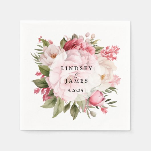 結婚の スタンダードカクテルナプキン (正面)