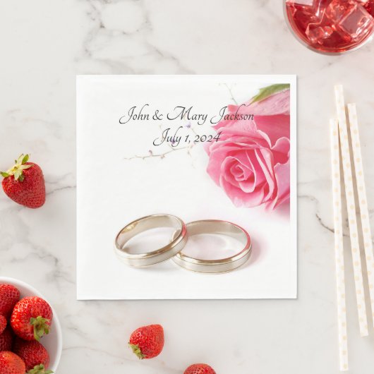 結婚の スタンダードランチョンナプキン (インサイチュ)