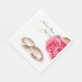 結婚の スタンダードランチョンナプキン (角)