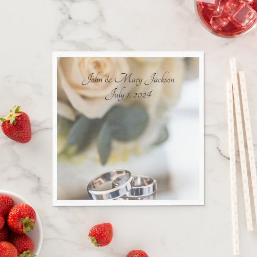 結婚の スタンダードランチョンナプキン (インサイチュ)