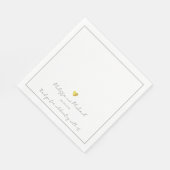 結婚の スタンダードランチョンナプキン (角)