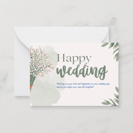 結婚の ノートカード (正面)