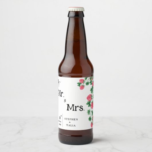 結婚の ビールラベル (正面)