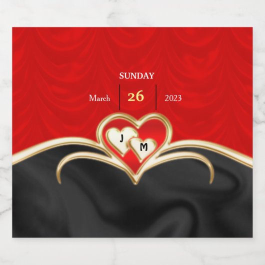 結婚の ビールラベル (シングルラベル)