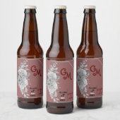 結婚の ビールラベル (ボトル)