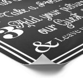 結婚の「フォトゲストブック」の看板の黒板ヴィンテージ ポスター (角)