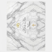 結婚の フリースブランケット (正面)