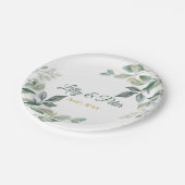 結婚の，ブライダルシャワーカスタム紙プレート ペーパープレート (アングル)