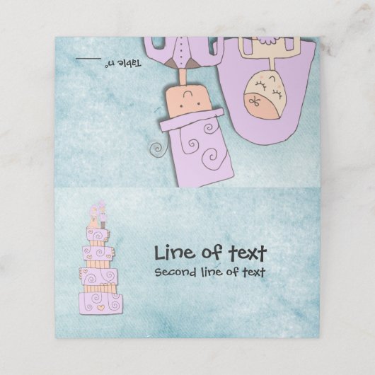 結婚の プレイスカード (外部開封)