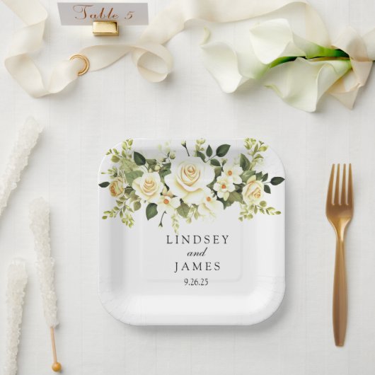 結婚の ペーパープレート (ウェディング)