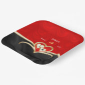 結婚の ペーパープレート (傾斜あり)