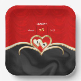 結婚の ペーパープレート