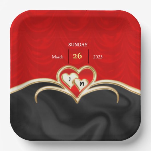 結婚の ペーパープレート (正面)