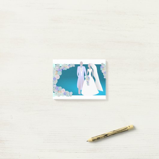 結婚の ポストイット (デスク上)