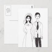 結婚の ポストカード (正面/裏面)