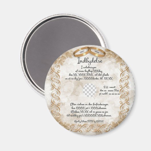 結婚の マグネット (正面/裏面)