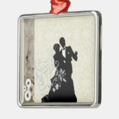 結婚の メタルオーナメント (左)