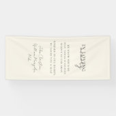 結婚の、メモリアル、ベージュ 横断幕 (横)