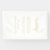 結婚の、メモリアル、ホワイト、 横断幕 (横)