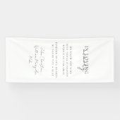 結婚の、メモリアル、ホワイト、 横断幕 (横)