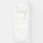 結婚の、メモリアル、ホワイト、 横断幕 (縦)